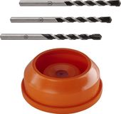 wolfcraft Betonboorset met stofvanger - „Professional“ hardmetaal-voorzien, 4-dlg. - 8640000