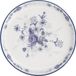 London Pottery Keramisch Blauw Roos Gebakbord met Amandel Ivoor Afgewerkt
