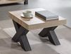TRAMO table basse carrée 68 cm chêne vieilli
