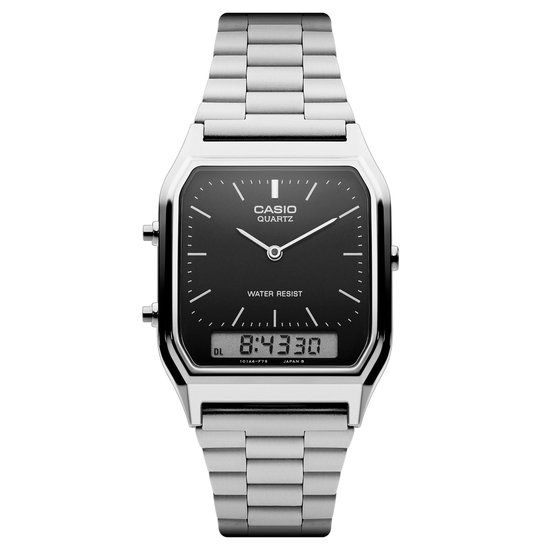 Casio Collection AQ-230A-1DMQYES Herenhorloge - Zilverkleurig - 34 mm