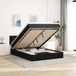 Maison Exclusive - Cadre de lit ottoman avec matelas, noir, 140x200 cm, velours