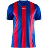 Craft Progress Stripe Shirt Korte Mouw Heren - Royal / Rood