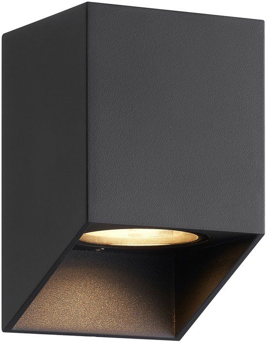 Nordlux Nico Square Wandlamp Zwart
