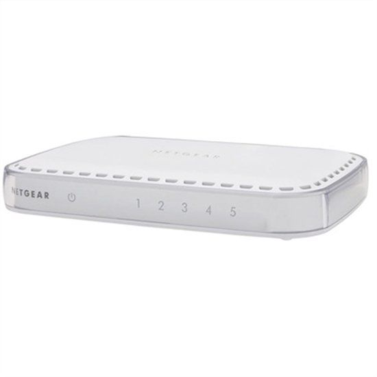 NETGEAR GS605 - 5-poorts Gigabit Ethernet Switch - Unmanaged - Wit