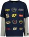Vingino - Harbor - Jongens - T-shirt - Korte mouw - Katoen - Dark Blue - Maat 140