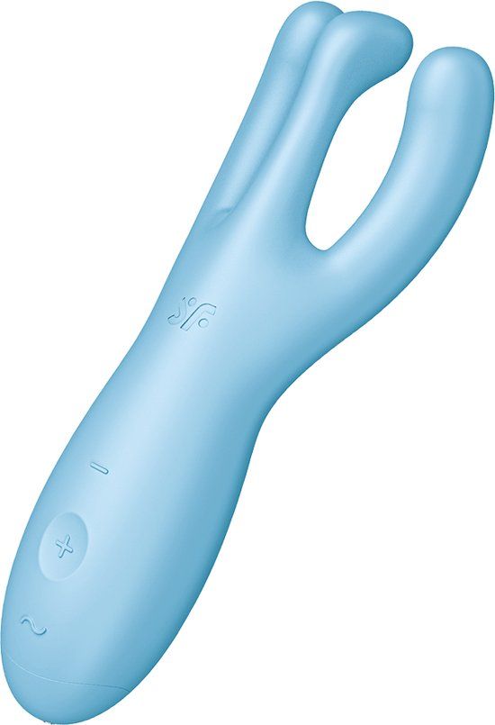 Satisfyer Treesome 4 - Vibrator - 14 cm - Blauw