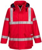 Portwest Bizflame Regen, antistatische en vlamvertragende jas S785 - Rood - XXL