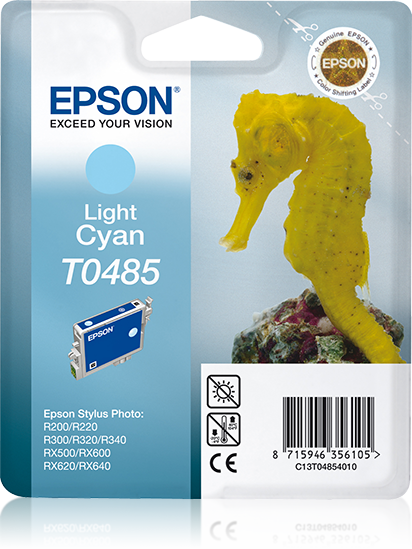 Epson Seahorse inktpatroon Light Cyan T0485 single pack / Lichtyaan