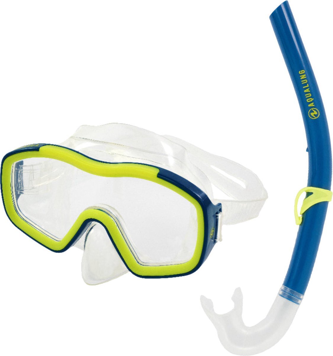 Aqua Lung Sport Raccoon Combo - Snorkelset - Kinderen - Blauw/Geel