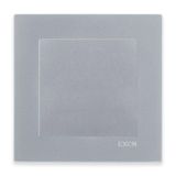 EXEN Interrupteur croisé simple Interrupteur encastré argent + cadre argent