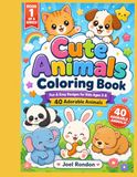 Cute Animals Coloring Book: Cute and simple animals to color