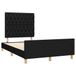 Maison Exclusive - Cadre de lit sans matelas, noir, 120x190 cm, rembourré