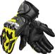 SHIMA RS-3 Motorhandschoenen voor heren, leer, lange zomer, motorhandschoenen, bescherming, touchscreen, touren, leren handschoenen, motorfiets, geventileerd, versterkt ruitenwisser (mannen, fluo, XXL)