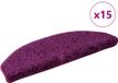 vidaXL Trapmatten 15 st 65x21x4 cm violet