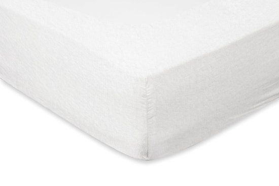 Molton Hoeslaken - Katoen - Stretch - 140x200cm - Wit