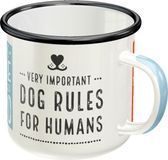 Nostalgic-Art Emaille Mok Very Important Dog Rules For Humans