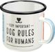 Nostalgic-Art Emaille Mok Very Important Dog Rules For Humans