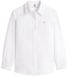 Tommy Hilfiger Dames Oxford Relaxed Fit Overhemd WW0WW46111 Wit Katoen Lange Mouw Kort Klassieke Kraag 44