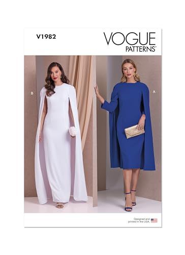 VOGUE PATTERNS V1982B5 Misses' Dresses B5 (8-10-12-14-16)