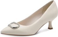 Tamaris Dames Pumps 1-22400-46 109 Wit Leer Kitten Hak 39 EU