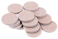 Bulk Hardware Zelfklevende Vloermeubel Bescherming Vilt Pad - Rond - 38mm - Set van 16