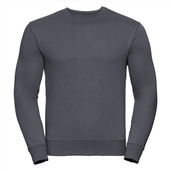 Russell Heren Sweatshirt Donkergrijs Ronde Hals Regular Fit - M