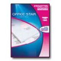 6500 Office Star - Wit - 38.1 x 21.2 mm 6500 etiket(ten) (100 vel(len) x 65 etiketten
