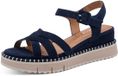 Tamaris - Dames Sandalen met hak - Blauw - Maat 38