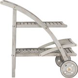 Safavieh Modern Outdoor Acacia Wood with Washing Finish Outdoor Furniture, Grey Wash & Beige