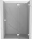 Mexen Lunar L porte de douche pivotante droite 135 cm, transparent, blanc