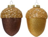 Decoris Dennenappel plc l10b10h12.5 cm a2 I kerst
