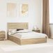 vidaXL Opbergbed met lade Sonoma Eik 160 x 200 cm Bewerkt hout