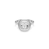 Swarovski Una Angelic Cushion Ring Metaal Wit 18.50 mm / maat 58