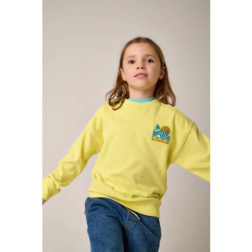Tumble 'n Dry sweater met backprint geel