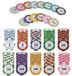 Merkloos Pokerchip Pokerchip - 50 stuks - 10 kleuren - Kunststof met waardeopdruk