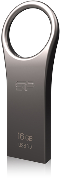 Silicon Power 16GB Jewel J80 USB 3.0 sleutelring flashdrive Titanium