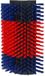 Kerbl Krabborstel paard & pony XL Blauw/rood Polyester 50 cm