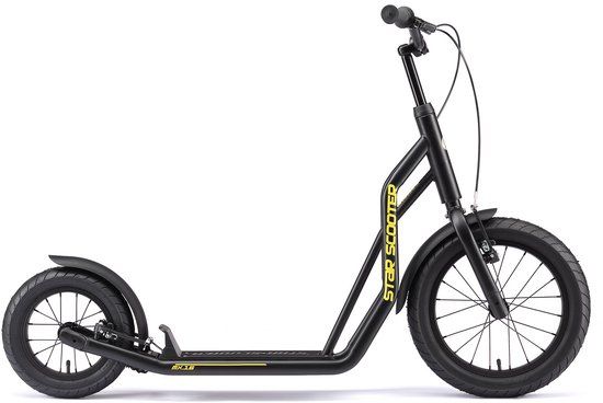 STAR SCOOTER Autoped 16 inch + 12 inch - Zwart