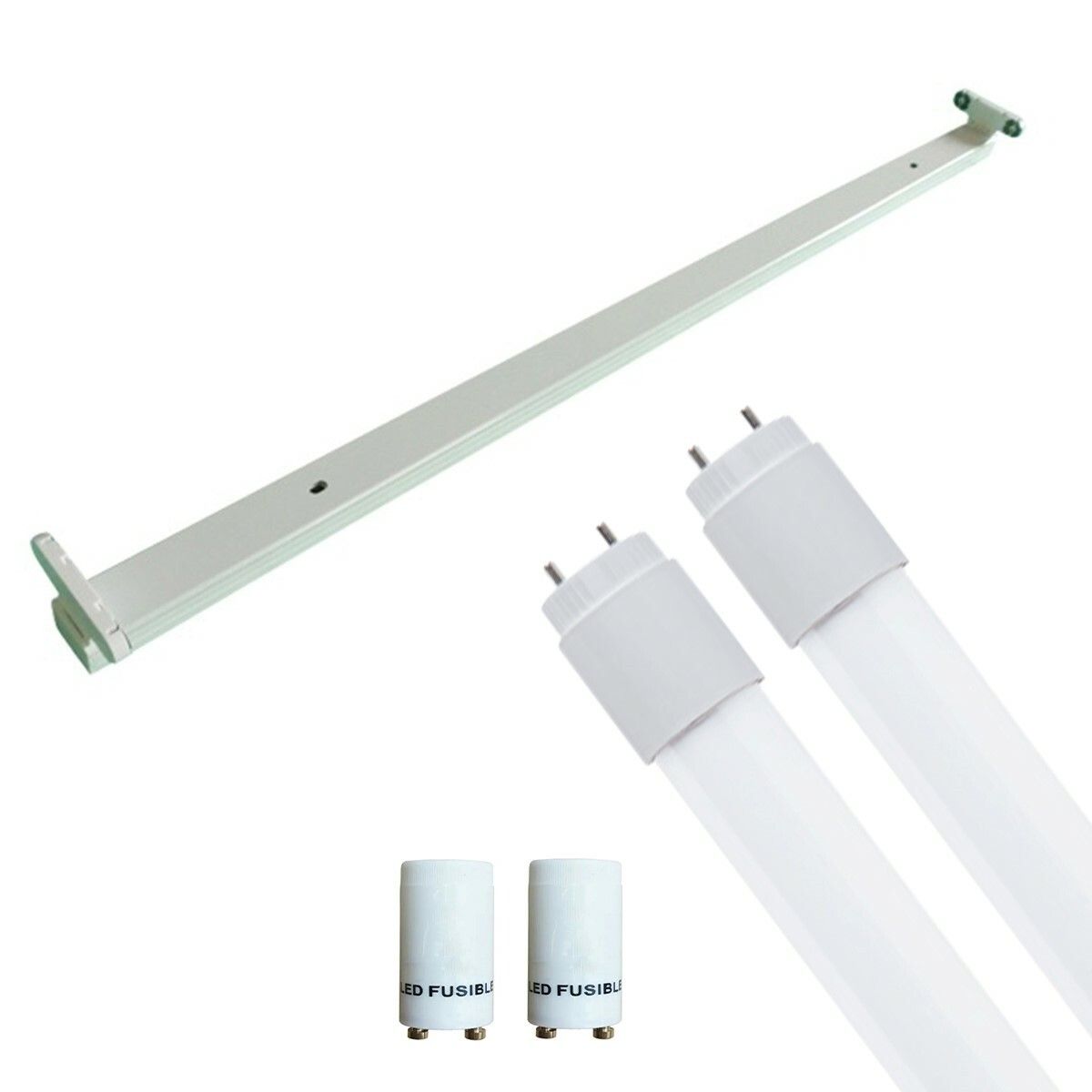 BES LED LED TL Armatuur met T8 Buis - Aigi Dybolo - 150cm Dubbel - 44W - Natuurlijk Wit 4200K - IP20