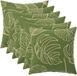vidaXL - Kussensloop - 6 stuks - HEERLEN - Bladontwerp - 30 x 30 cm - Polyester