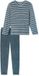 Schiesser Pyjama Heren Lange Mouw Jeans Blue
