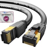 HB-DIGITAL Câble Patch CAT 8 Câble LAN Câble Réseau CAT 8.1 RJ45 S/FTP LSZH Câble Réseau, (200 cm), Qualité Premium Diamètre Ø7,5 mm ± 0,2 mm