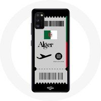 Maniacase Hoesje voor Samsung Galaxy A41 Vliegticket Algerije