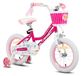Vélo enfant 14 pouce rose fille 3-5 ans avec roues stabilisatrices