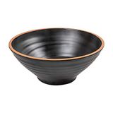 6 Melamine 6-delige kommen set 1600 ml Ø 23,3 x 9,7 cm zwart