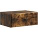 Vidaxl Table de chevet murale chêne fumé 49 x 34,5 x 20 cm