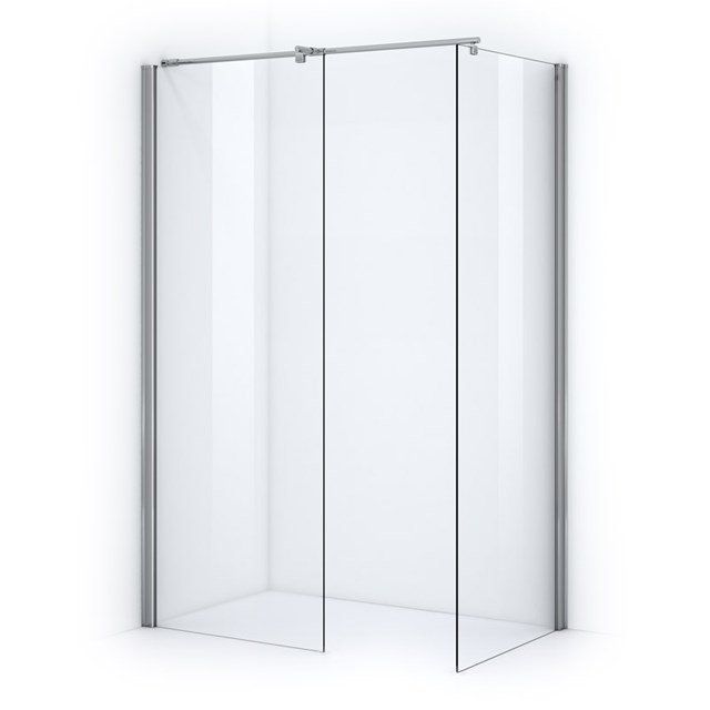 Maxaro Inloopdouche Zircon Comfort 100x70cm Veiligheidsglas 6 mm Chroom