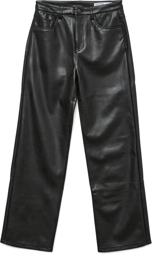 Vero Moda Tessa HR Wide PL Pants Noos Black Women's Size - W29 X L32