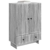 vidaXL - Dressoir - Grijze Sonoma - 66 x 34,5 x 95 cm - Geconstrueerd hout