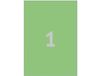 Avery Etiket Avery 3472 210x297mm A4 groen 100stuks